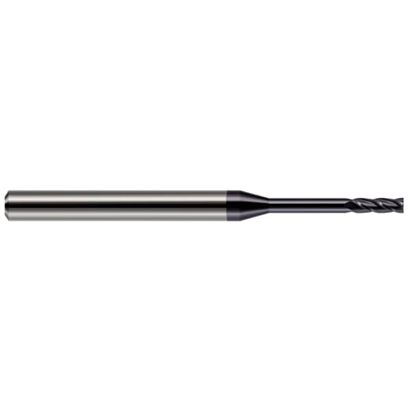 Miniature End Mill - 4 Flute - Square, 0.0450", Finish - Machining: AlTiN